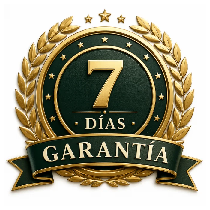 Sello de garantía de 7 días de devolución de dinero
